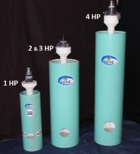The Digester family - 1 hp, 2 & 3 hp, 4 hp